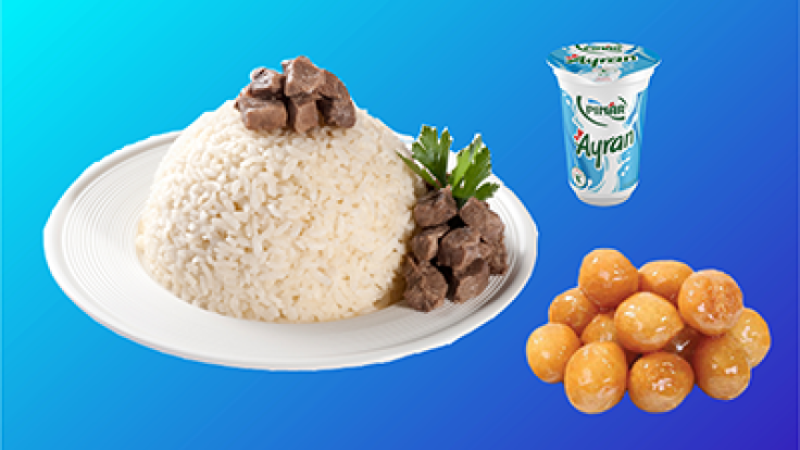 Etli Pilav Ayran Lokma Menüsü